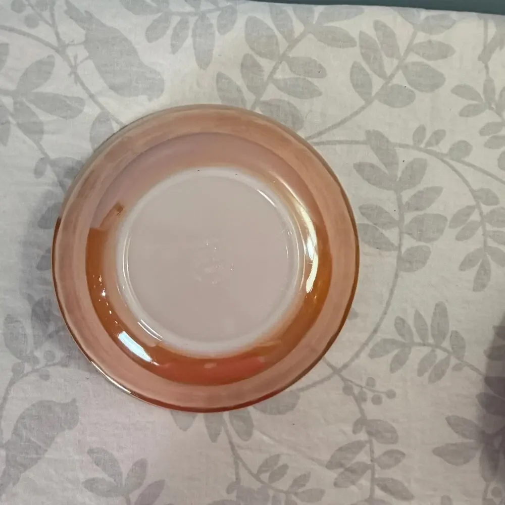 Fire-King Peach Luster Laurel Cereal Soup Bowl 6.5